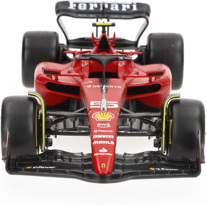 Bburago Ferrari SF-23 Carlos Sainz Nr 55 Saison 2023 Formel 1 F1 - Massstab 1/24 23cm Modellauto mit