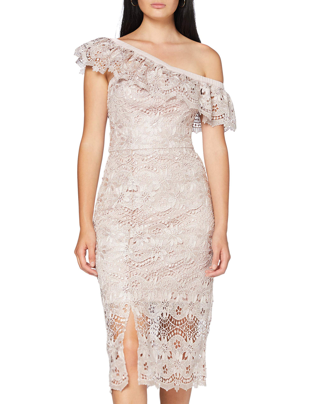 Chi Chi London Damen Chi Kellen Kleid 34 Pink (Mink Mi), 34 Pink (Mink Mi)