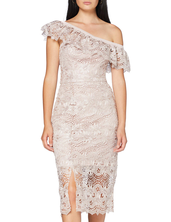 Chi Chi London Damen Chi Kellen Kleid 34 Pink (Mink Mi), 34 Pink (Mink Mi)