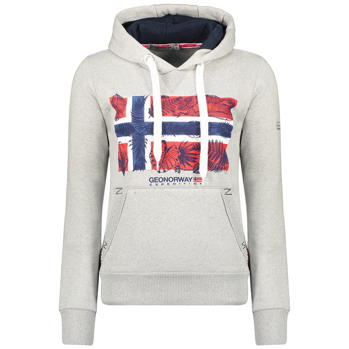 Geographical Norway Gpalm Lady - Frauen Sweatshirt Kapuze Taschen Känguru - Sweatshirt Frauen Pullov