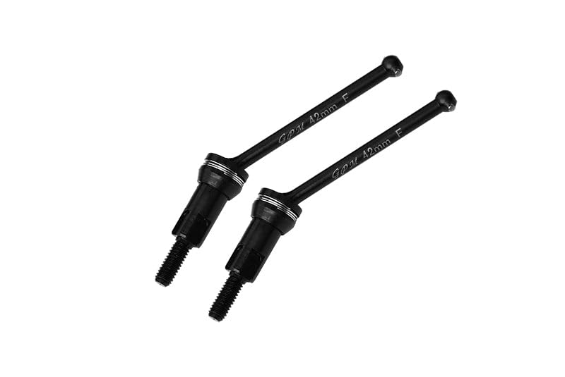 GPM 4140 Medium Carbon Steel Front CVD Drive Shafts (42mm) with 7075 Alloy Wheel Hex for Arrma 1/14