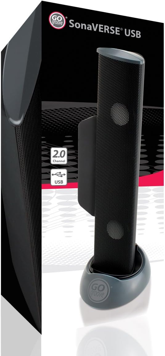 GOgroove SonaVERSE PC Soundbar für Laptops - USB-betriebene Mini-Soundbar mit Tragbarem Externem Cli