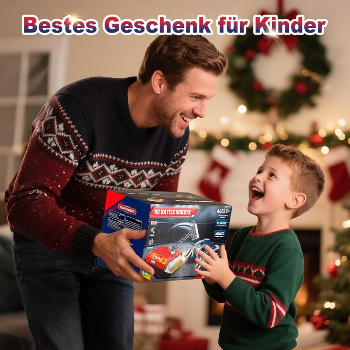 Sunrad Ferngesteuerte Roboter Kampf, 2 Stück RC Kampfroboter Spielzeug,Ferngesteuerte Kampfroboter,4