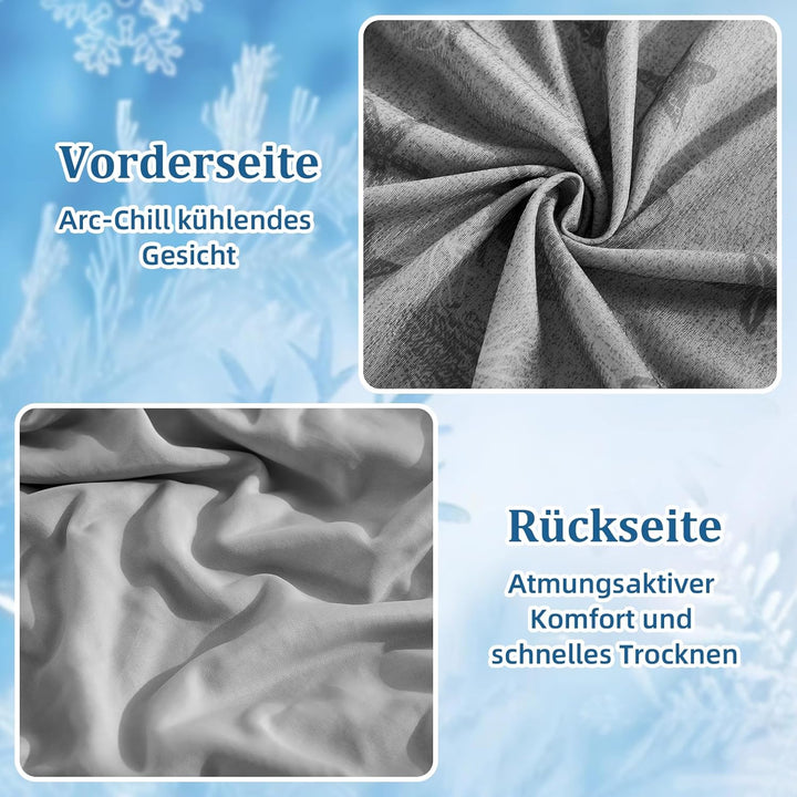 WONGS BEDDING Kühldecke Sommerdecke - mit Japanische Arc-Chill Q-Max 0,43 Kühlfasern, 2 in 1 Selbstk