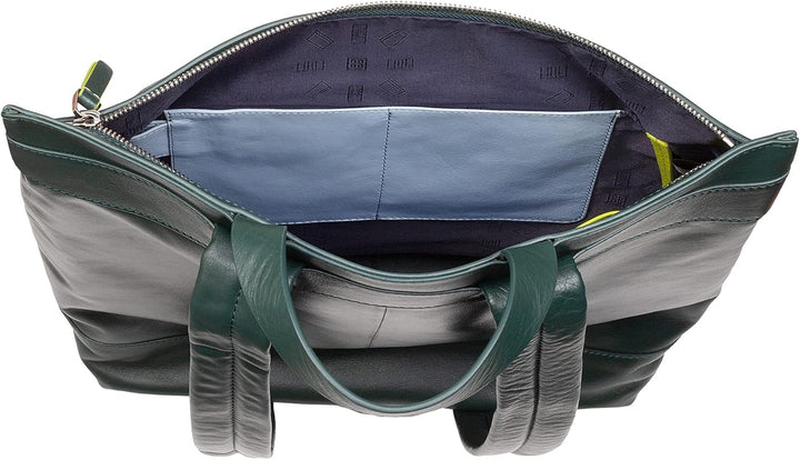 DUDU Herrenrucksack, weicher lässiger Damenrucksack aus echtem Leder mit Reissverschluss Grosser bun