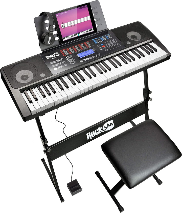RockJam 61 Tastatur Klaviersatz 61 Schlüssel-Digital-Piano Keyboardbank Keyboardständer &amp; Keyboard-S