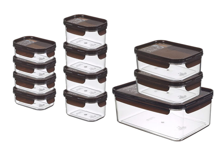 LOCK & LOCK Vorratsdosen 11er Set BISFREE, bpa frei & luftdicht - Frischhaltedosen mit Deckel für Kü
