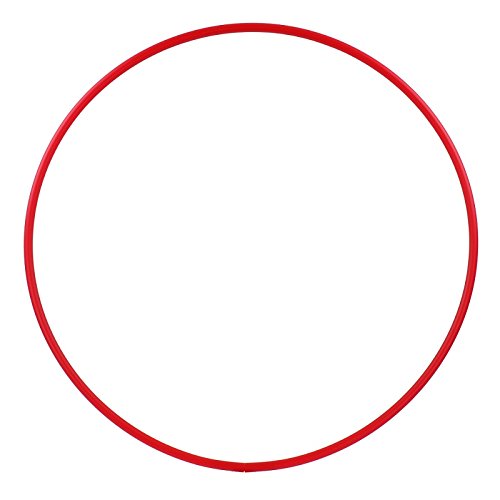 HOOPOMANIA Hula Hoop Rohling 16mm [Ø60/70/80/90/100cm - HDPE] – Hula Hoop selbst gestalten Rot Ø100c