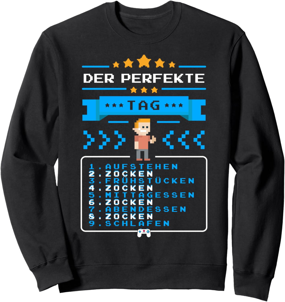 Zocken Gamer Jungen Geschenke Zocker Gaming Lustiges Sweatshirt