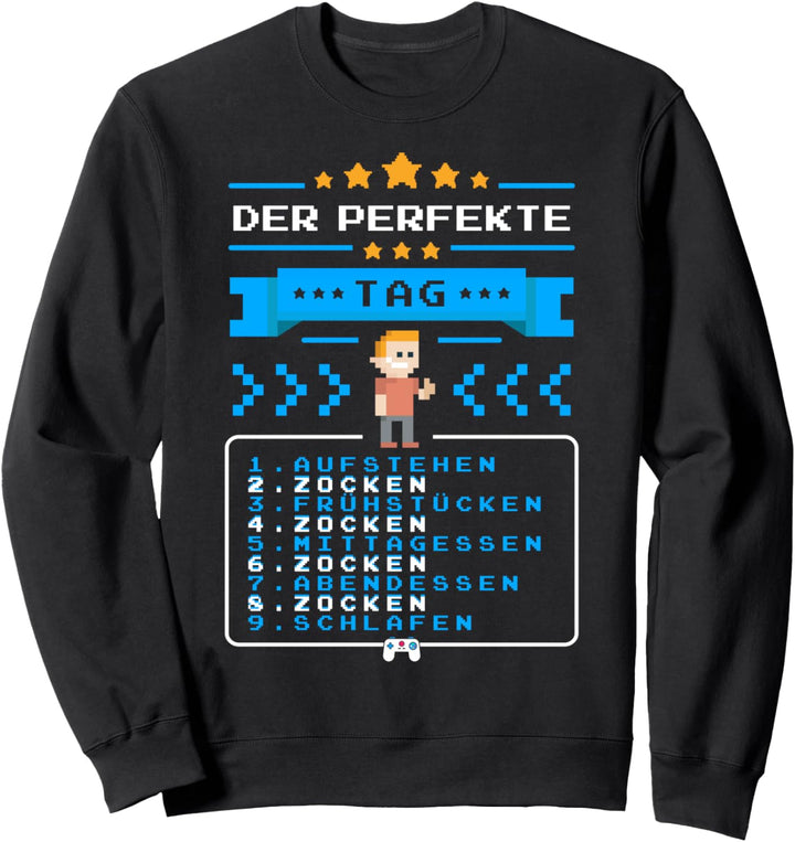 Zocken Gamer Jungen Geschenke Zocker Gaming Lustiges Sweatshirt