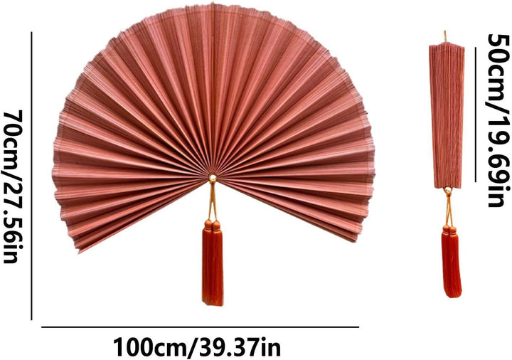 Wanddekoration, handgefertigter Bambus, dekorativer Wandventilator, Boho-Stil, Kopfteil, Wanddekorat