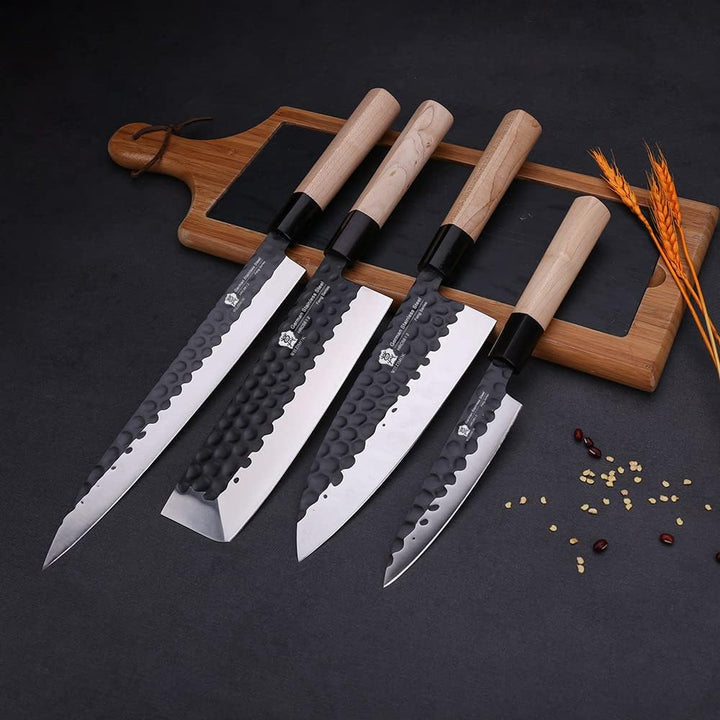 WILDMOK 19,4 cm Deba-Messer, deutsches Edelstahl-Sashimi-Messer, asiatisches Usuba-Lachsmesser für L