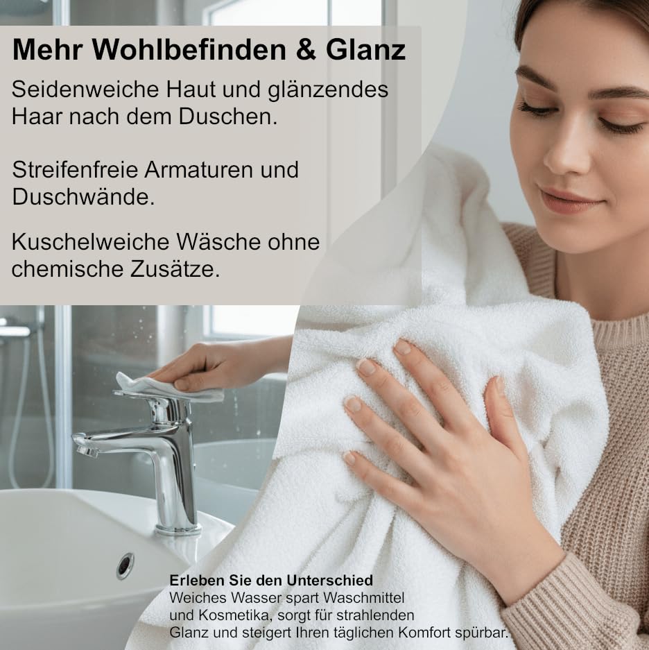 Wasserenthärtungsanlage Entkalkungsanlage Aquintos MKB40 ECO-Line inkl. Anschlussset (Mit Anschlusss