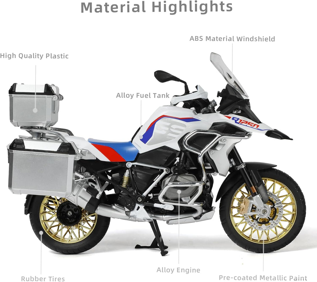 Risopen 1:9 Motorrad Modell kompatibel für BMW R125 Legierung Diecast Motorrad Modell Spielzeug Mini