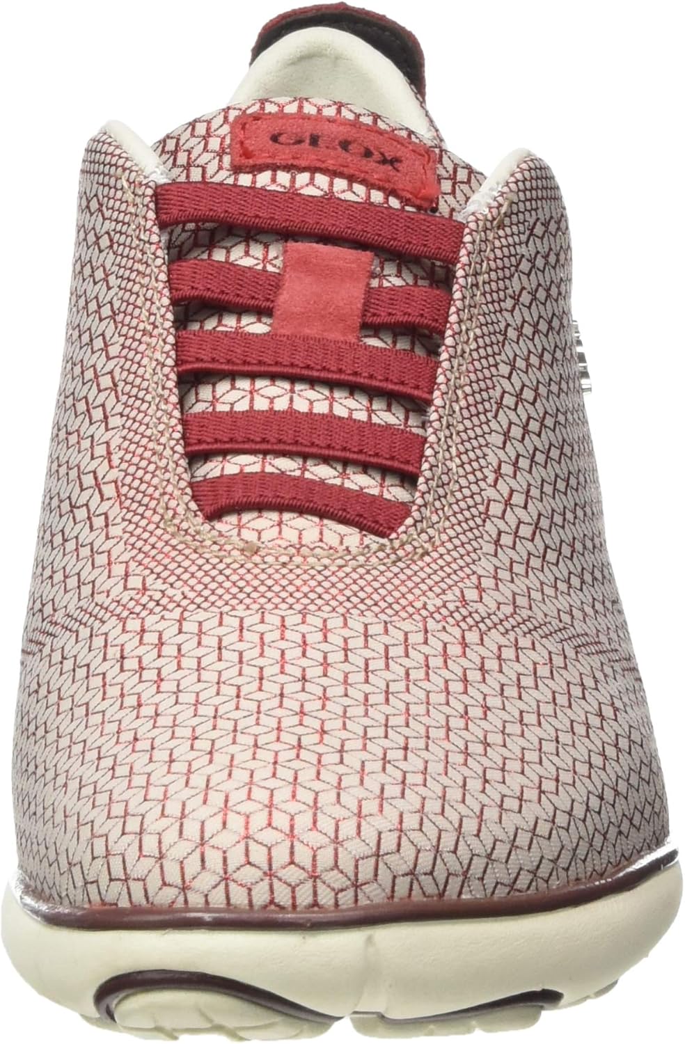 Geox Mädchen D Nebula E Sneakers 36 EU Sand Dk Red, 36 EU Sand Dk Red