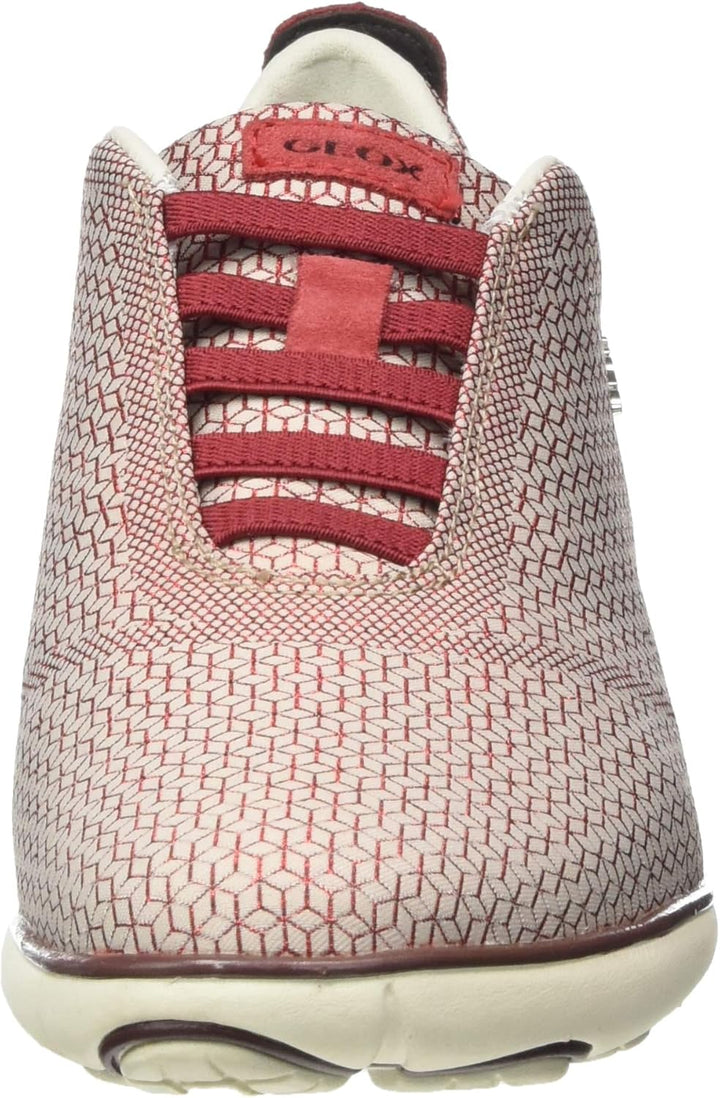 Geox Mädchen D Nebula E Sneakers 36 EU Sand Dk Red, 36 EU Sand Dk Red