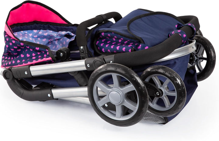 Bayer Design 18154AA City Neo Puppenwagen mit Wickeltasche und Einkaufskorb / umwandelbar in einen S