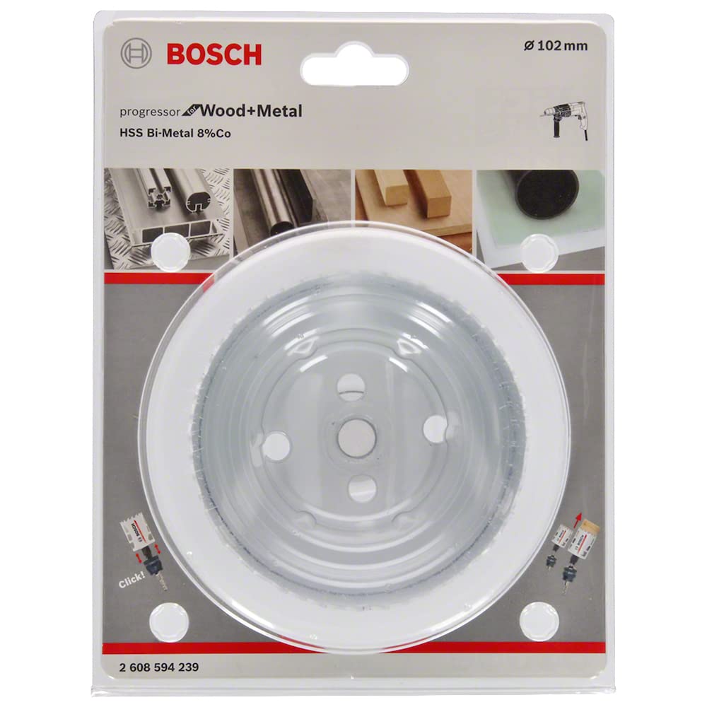 Bosch Accessories Lochsäge Progressor for Wood & Metal (Holz und Metal, Ø 102 mm, Zubehör Bohrmaschi