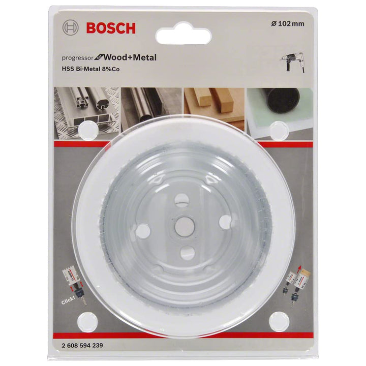 Bosch Accessories Lochsäge Progressor for Wood & Metal (Holz und Metal, Ø 102 mm, Zubehör Bohrmaschi
