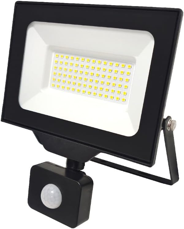 Noxion Led-Scheinwerfer Beamy G3 50W 5500lm 110D - 830 Warmweiss | IP65 - Bewegungs- Und Lichtsensor