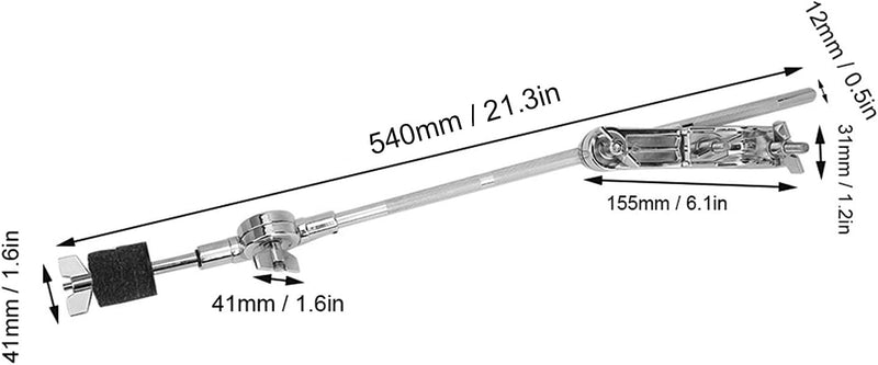 Drum Percussion Zubehör, Stabiler Becken Extension Clip Ständer Langlebig Exzellente Verarbeitung Dr
