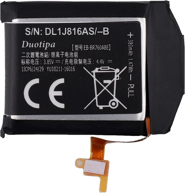 Duotipa Ersatzakku Batterie EB-BR760ABE kompatibel mit Samsung Gear S3 Frontier Classic SM-R770 R760