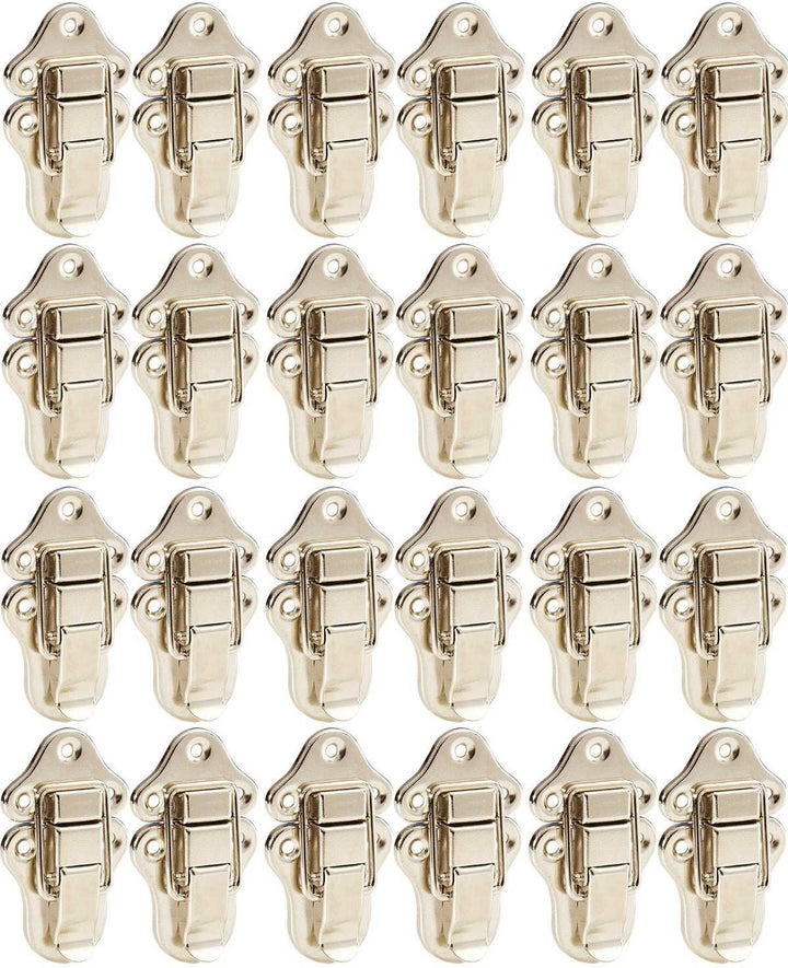24 x Adam Hall 1607 - Aufbauschloss mittel 69 x 38 x 11 mm - Schnapp-Schloss, Kisten-Koffer-Schloss-