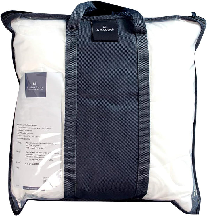 Billerbeck 1415100005 Naturkissen 345 Bilind, 40 / 40 cm weiss 40 x 40 cm, 40 x 40 cm