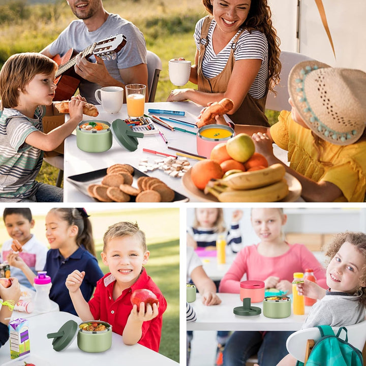 Itslife Thermobehälter für Essen 350ml Edelstahl Warmhaltebebehälter, Kinder auslaufsicherer Lunchbe