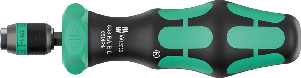 Wera 05051494001 838 RA-R L Bits-Handhalter mit Ratschenfunktion, 1/4", 1/4" x 130 mm 838 RA-R L Rat
