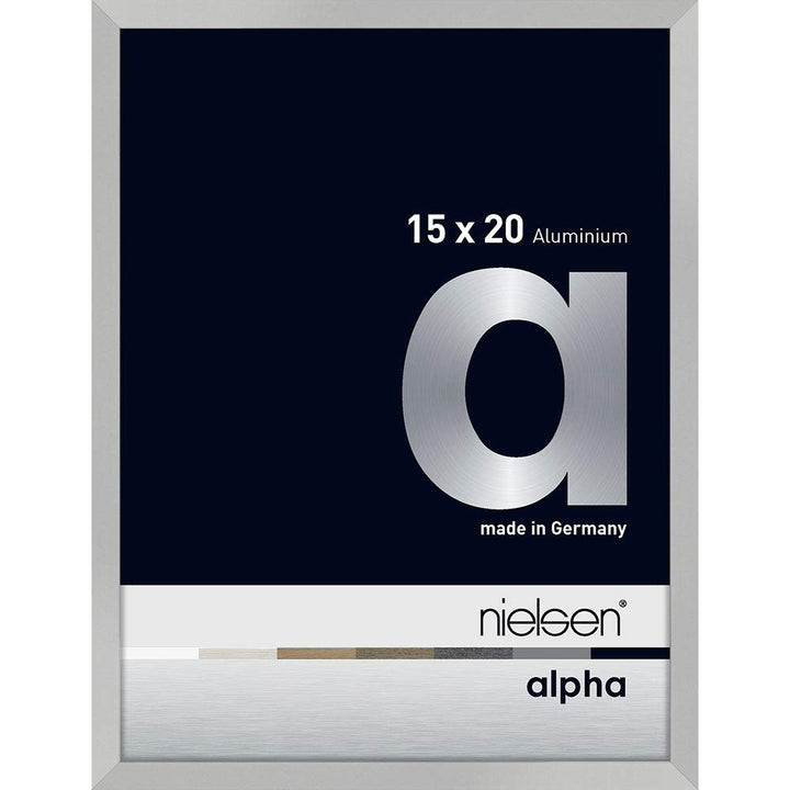 nielsen Aluminium Bilderrahmen Alpha, 15x20 cm, Silber Matt Silber Matt 15 x 20 cm, Silber Matt 15 x