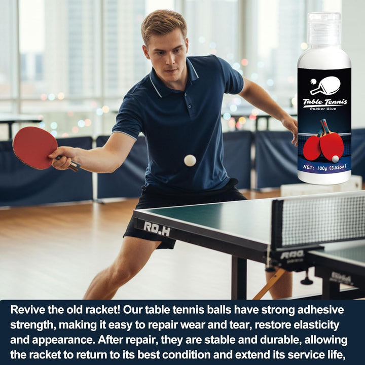 200ml Tischtennis Kleber, Geeignet für die Montage von Elastischen Tischtennisbelägen mit Schwammgum