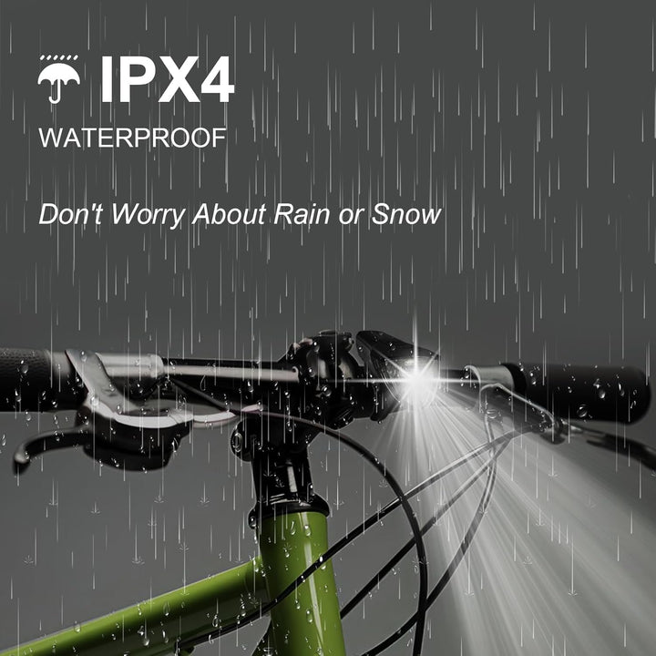 ANTELA Fahrradlicht Vorne USB-C Aufladbar Fahrradlampe mit 1800mAh Akku, StVZO Zugelassen Fahrradbel