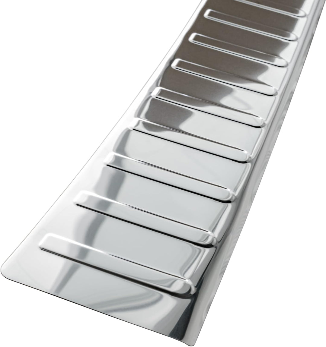 RECAMBO Ladekantenschutz Edelstahl Hochglanz poliert, Chrom Look - kompatibel für Citroen Berlingo 3