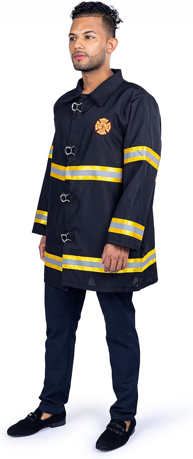 Dress Up America Feuerwehrkostüm Für Erwachsene - Herren-Feuerwehrjacke