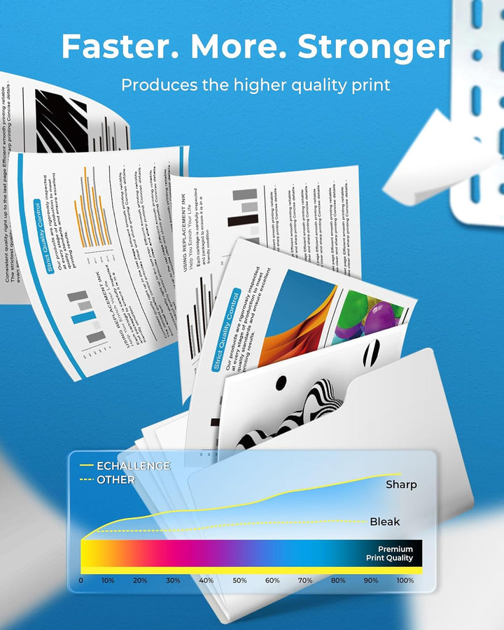 ECHALLENGE TK-5240K TK5240 Toner Kompatibel für Kyocera TK5240K TK-5240 TK-5240C TK-5240M TK-5240Y E