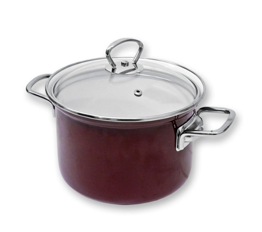 Belis Kochtopf Eco-Ceramic Bordeauxrot emailliert 16cm, 16cm