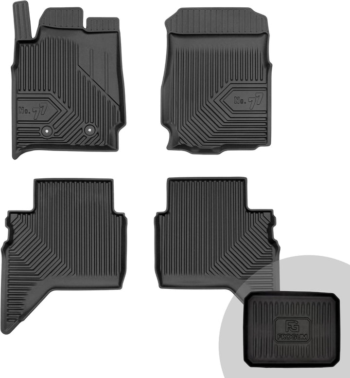 FROGUM No.77 Gummimatten Ganzjahresset von Auto Fussmatten Autofussmatten für Ford Ranger V Raptor 2