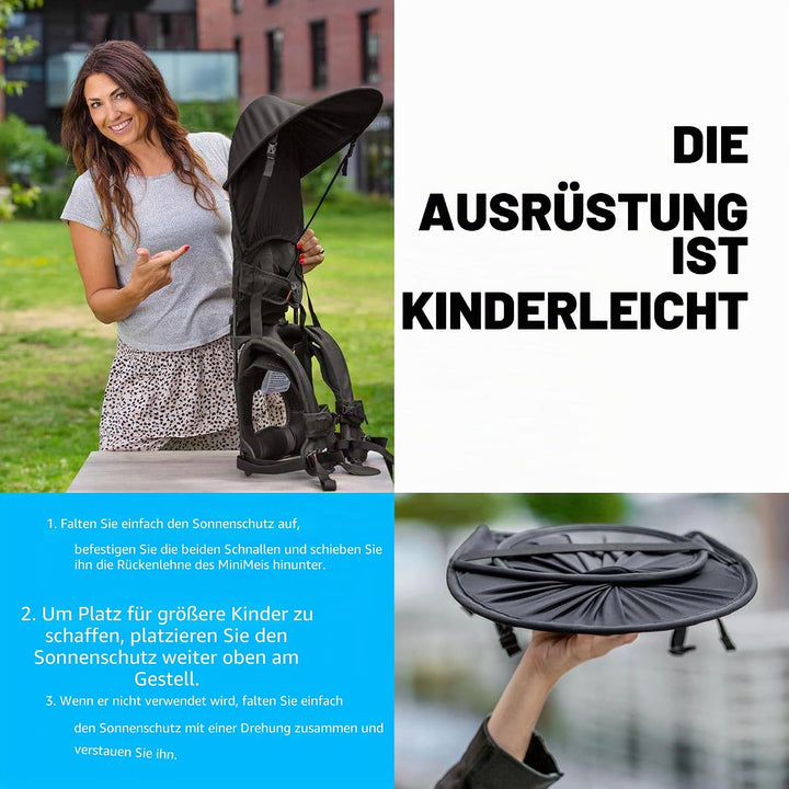 Minimeis Sunshade G4 Sonnenblende für Babytrage Einheitsgrösse, Einheitsgrösse
