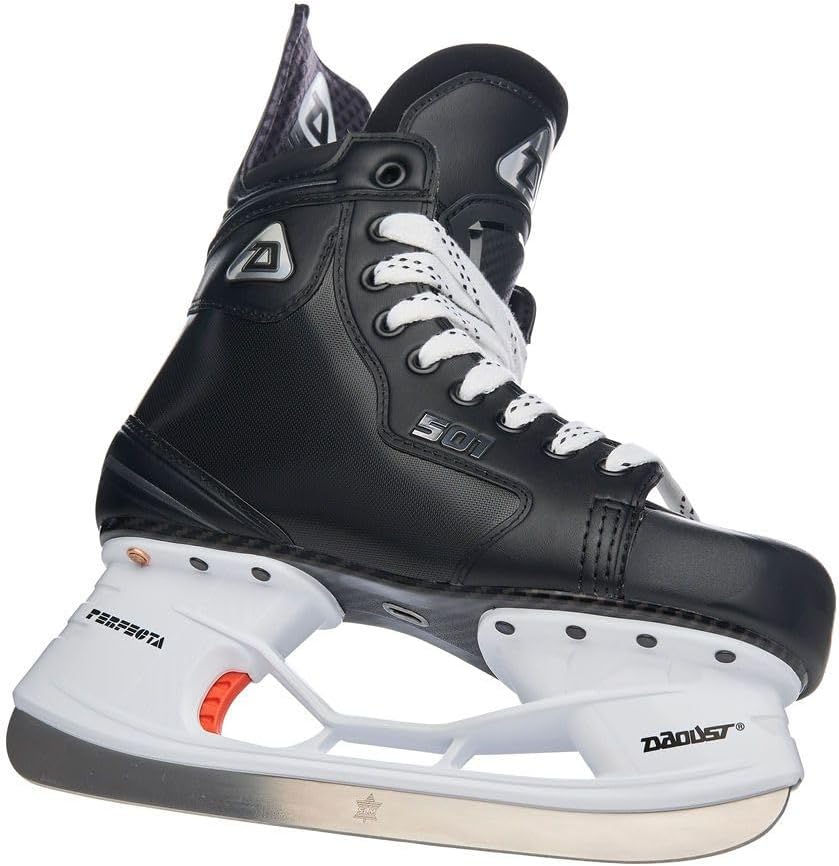 Daoust 501 Intermediate Eishockey Schlittschuhe, Schuhweite: Regulär 5.5 = EU 39 Schwarz, 5.5 = EU 3