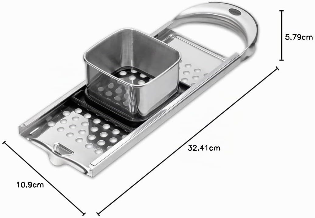 GEFU Spätzlehobel TRADIZIONE Edelstahl | Hobel für kurze Spätzle/Knöpfle | Mit poliertem Teigschiebe