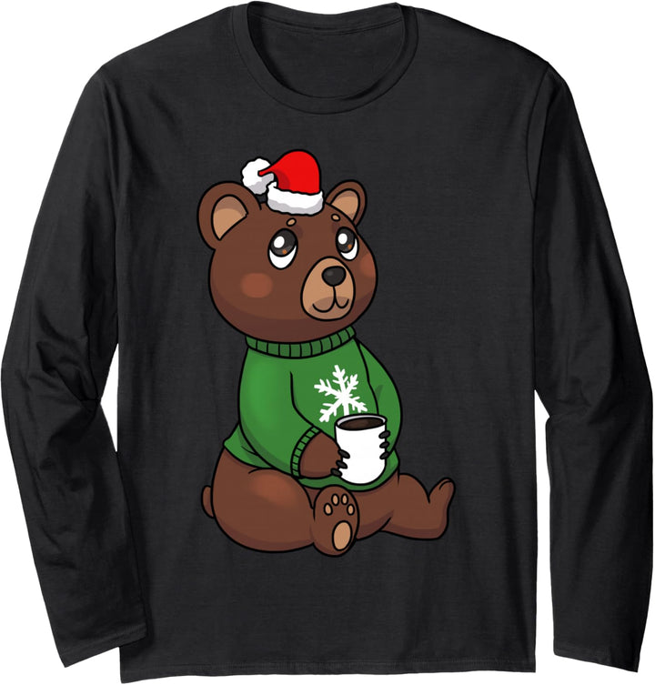 Weihnachts Bär Langarmshirt