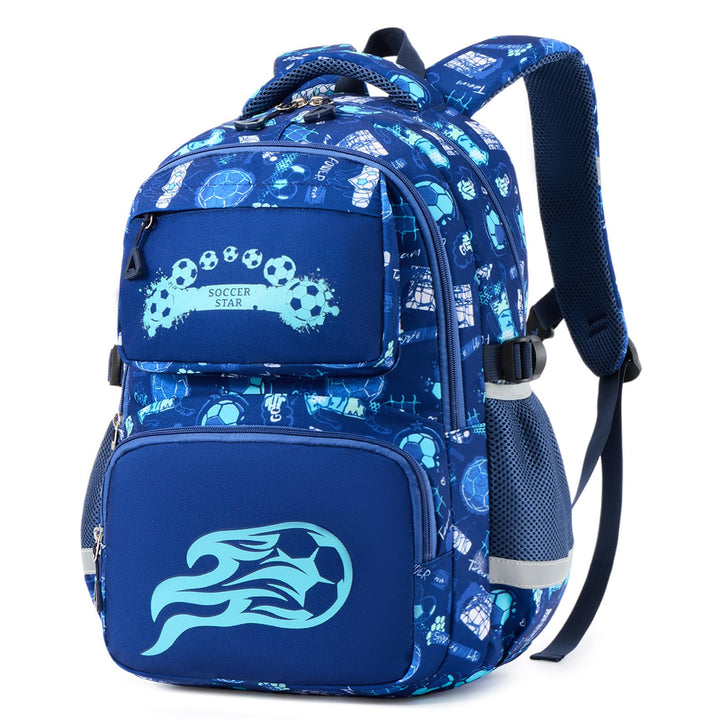Amythe Schulrucksack Jungen Teenager, Schultasche Kinder mit Reflektoren für 1. bis 4. Klasse, Leuch