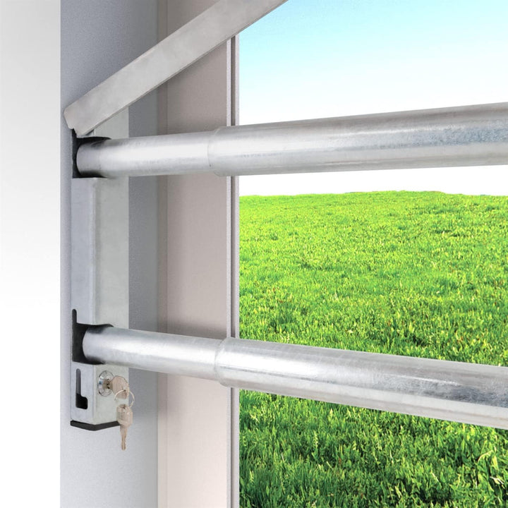 VOSS Fenstersicherung Sicherungsstange Türsicherung Einbruchschutz 2Fach 1000-1700mm