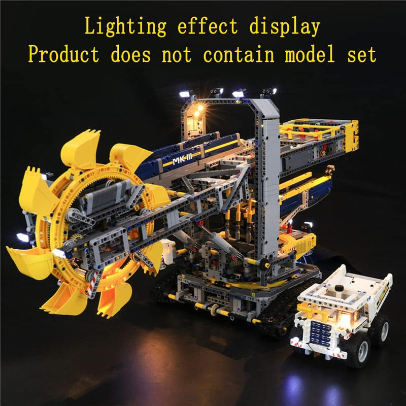 GEAMENT LED Licht-Set Kompatibel mit Lego Schaufelradbagger (Bucket Wheel Excavator) - Beleuchtungss