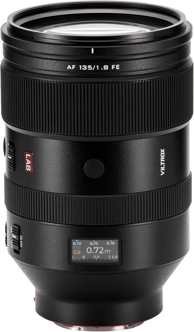 VILTROX AF 135mm F1.8 LAB FE Vollformat-Teleobjektiv mit grosser Blendenöffnung und Auto-/Manualfoku