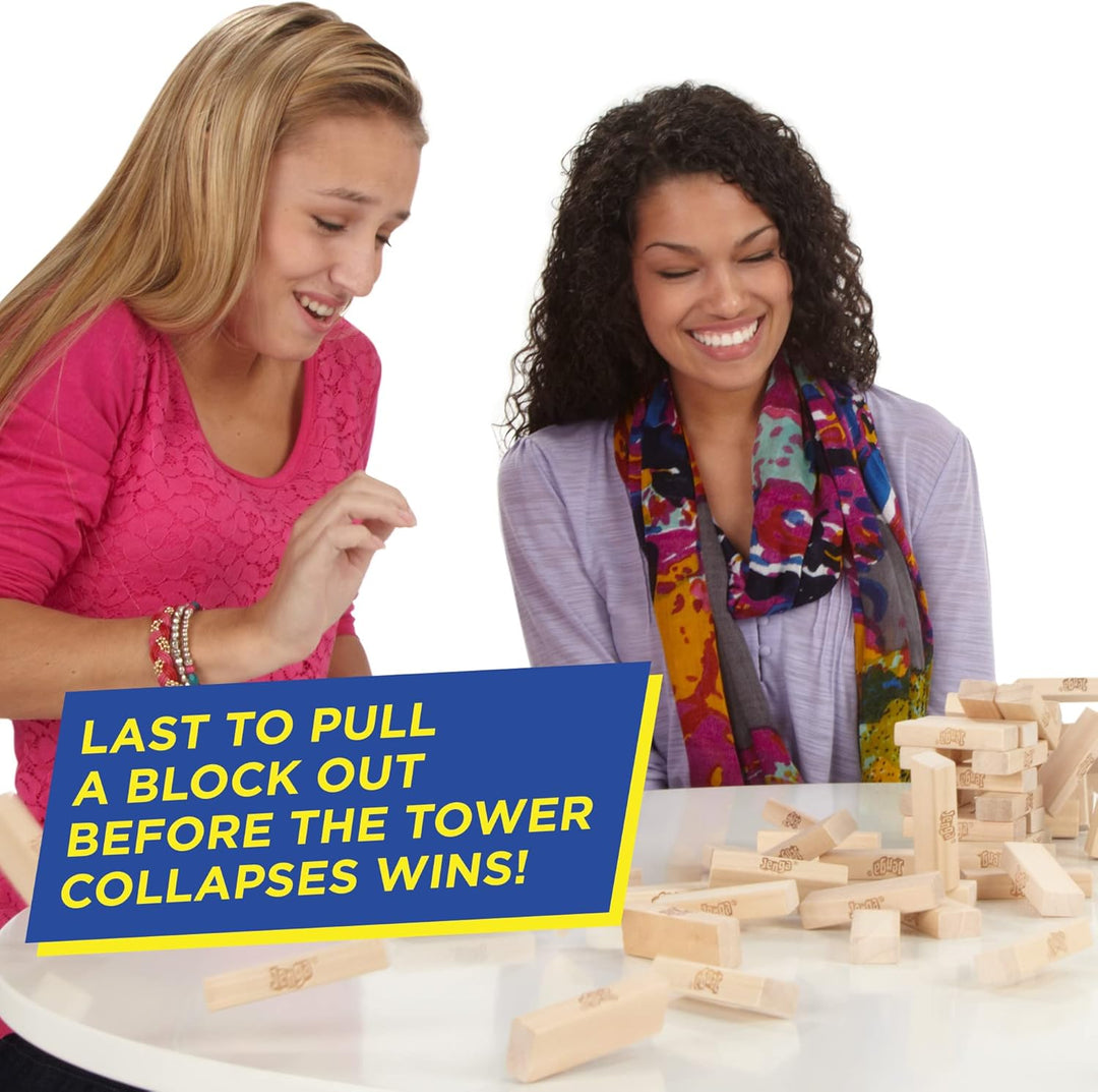 Hasbro Gaming Jenga Classic, beliebtes Geschicklichkeitsspiel für Kinder ab 6 Jahren und bis 2 Spiel