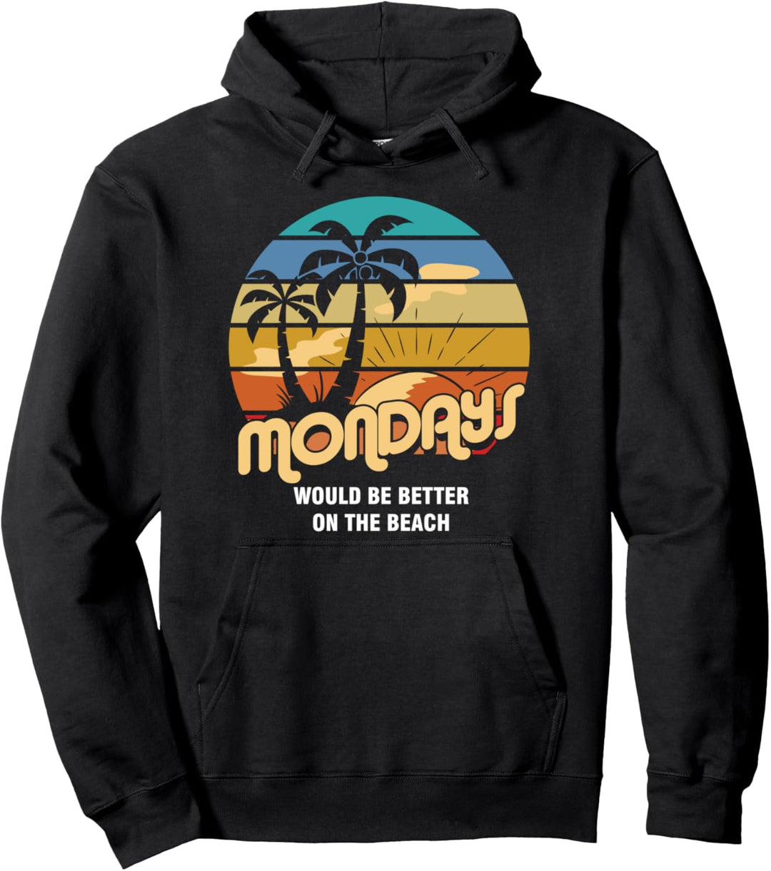 Montag Wochenanfang Gut Strand Sonne Retro Urlaub Geschenk Pullover Hoodie