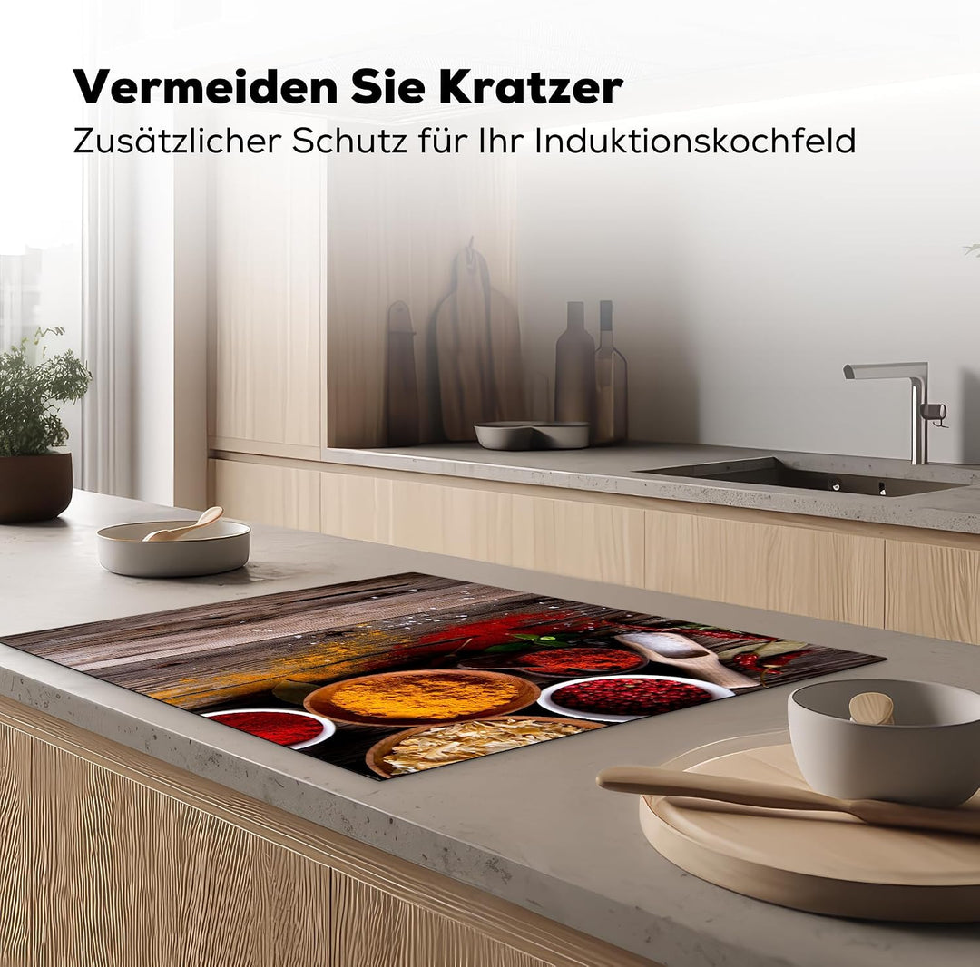 KitchenYeah© Herdabdeckplatte Einteilig Induktionsmatte Küche Abdeckung Ceranfeld Herd Abdeckplatte
