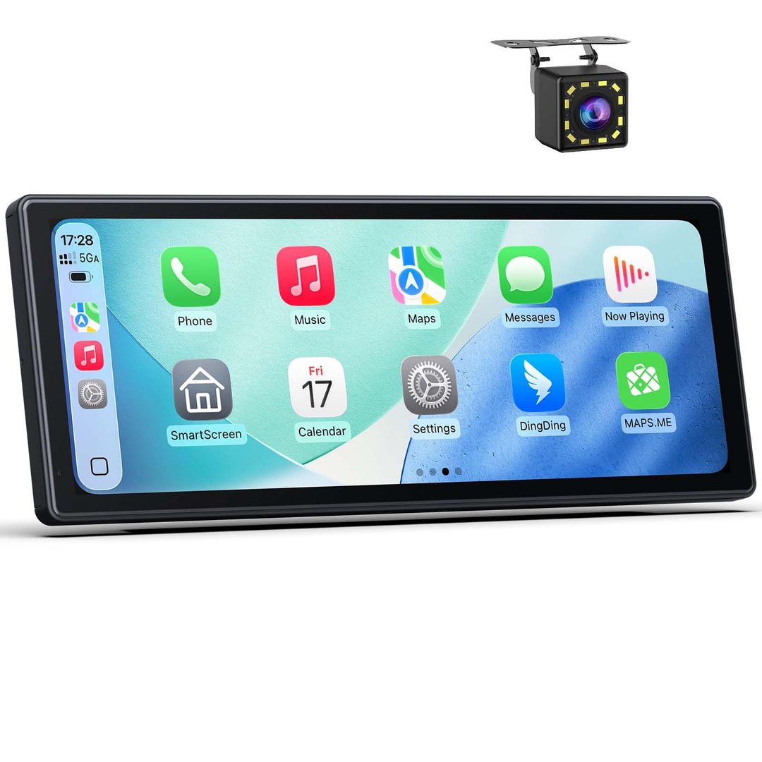 10.26 Zoll CarPlay Display kompatibel mit Apple CarPlay & Android Auto,IPS Car Play Display mit 1080